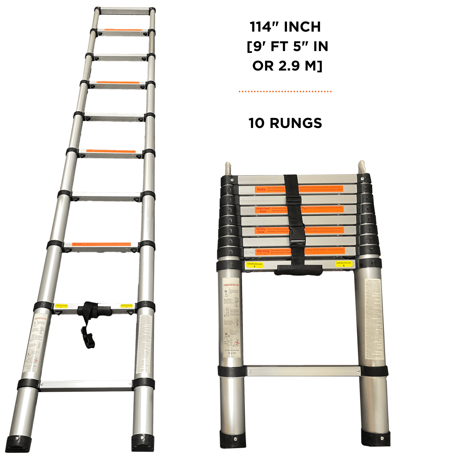 Aluminum Telescoping Ladder For Walkabout & Breezeway RTT - Image 5