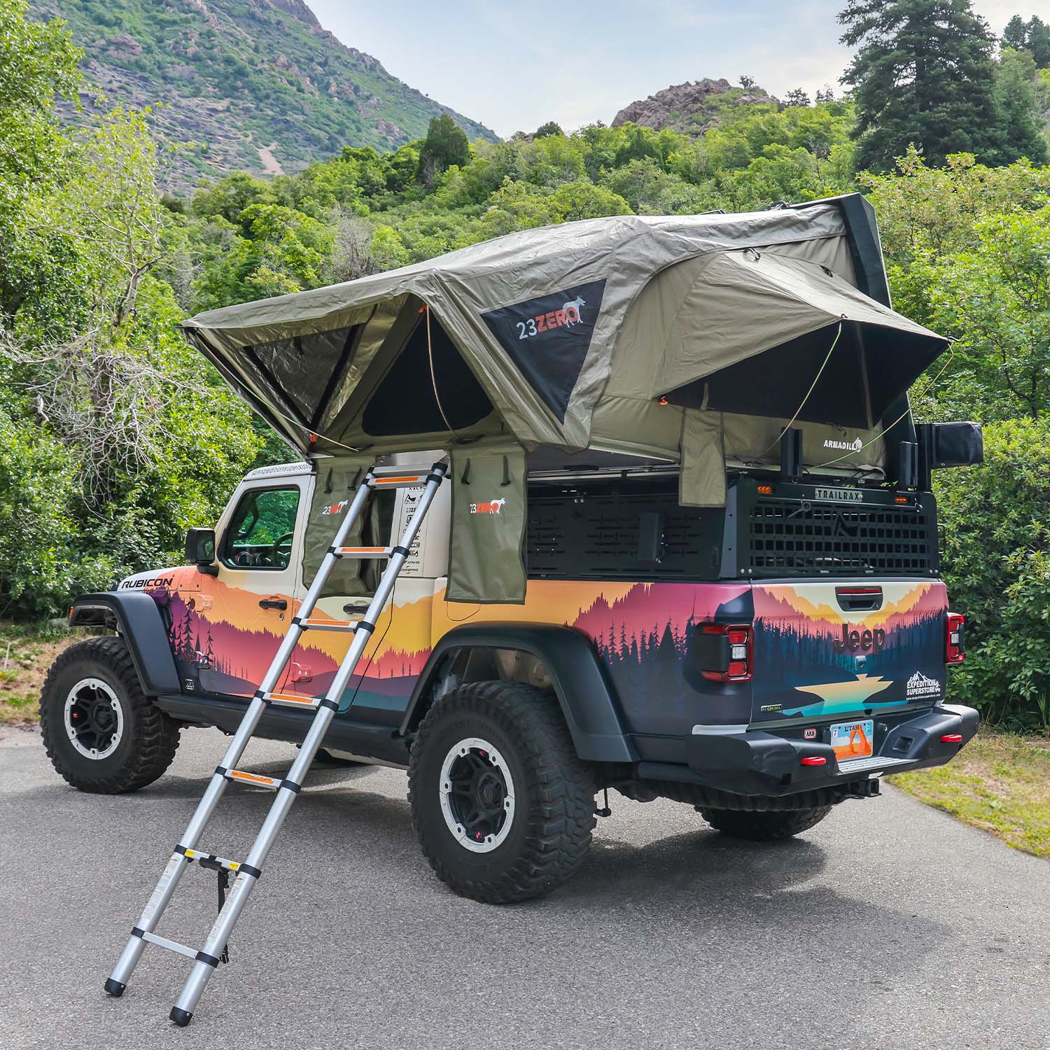 23Zero Armadillo Rooftop Tents Hard Shell