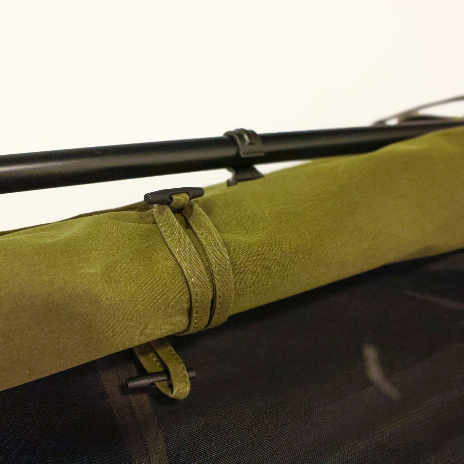 23Zero Dual 1400 Swag Ground Tent Window Rolled Up Secured