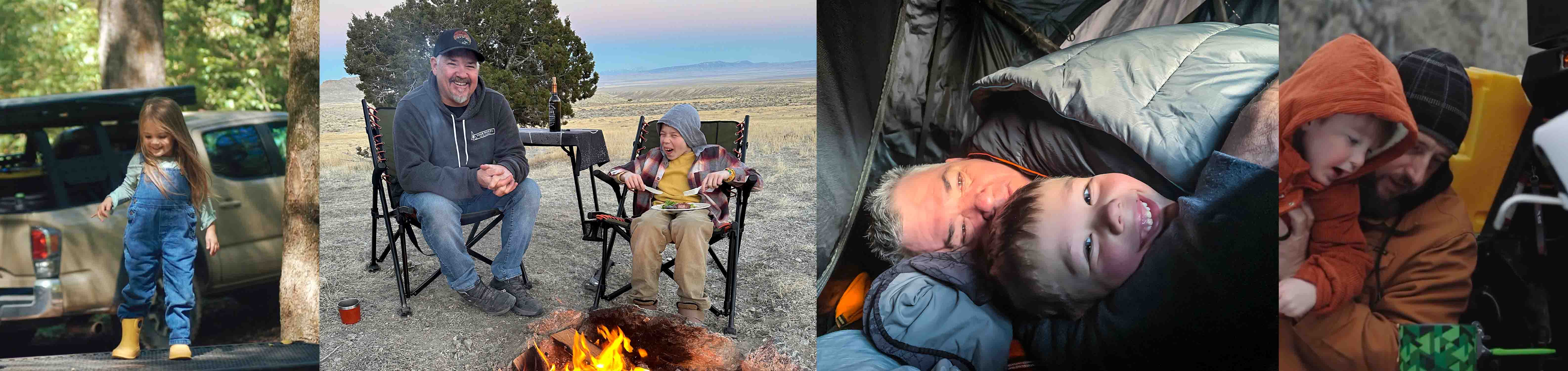 family overlanding and camping with kids