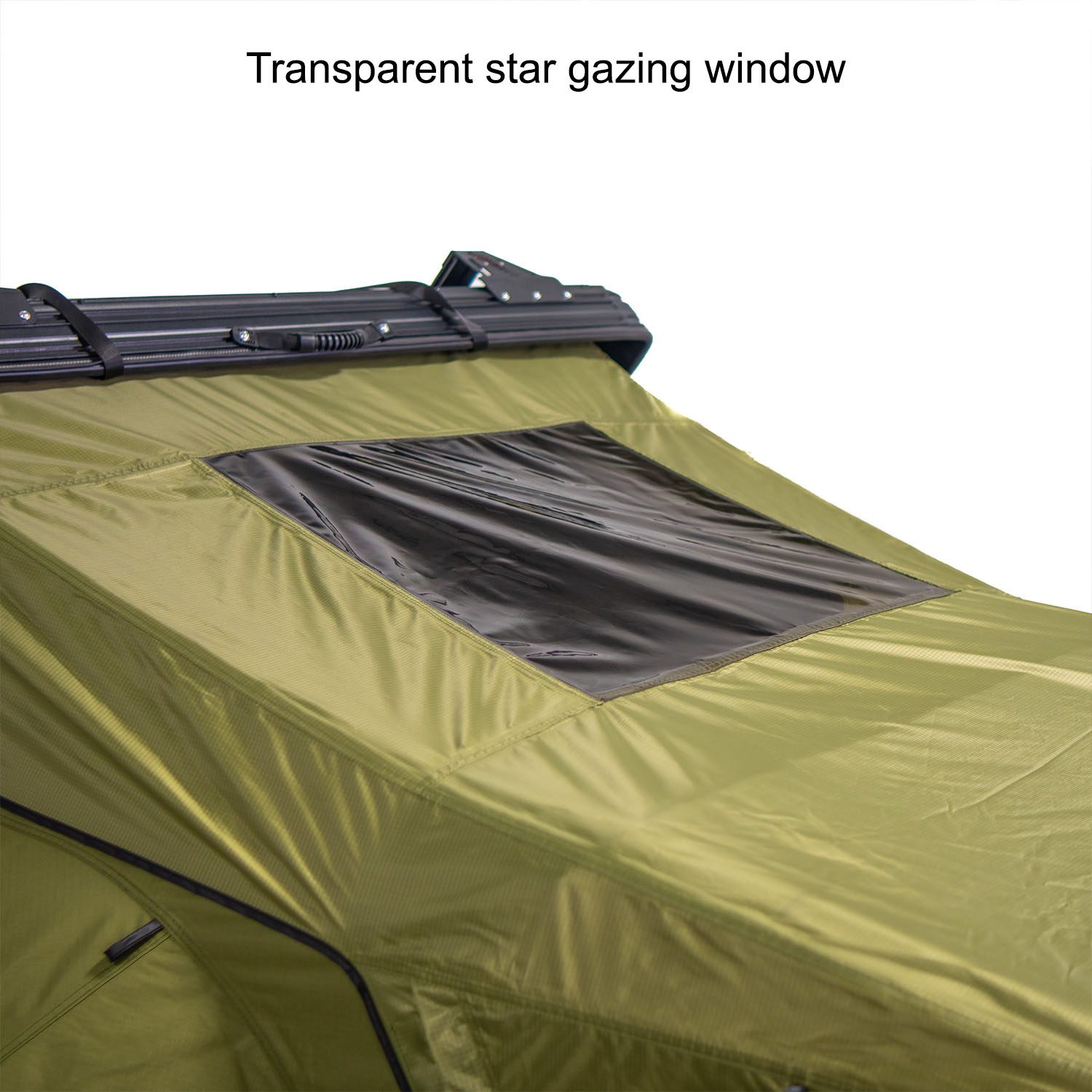 23Zero Armadillo AX2 Hard Shell Side Open Rooftop Tent Transparent Star Gazing Roof Window