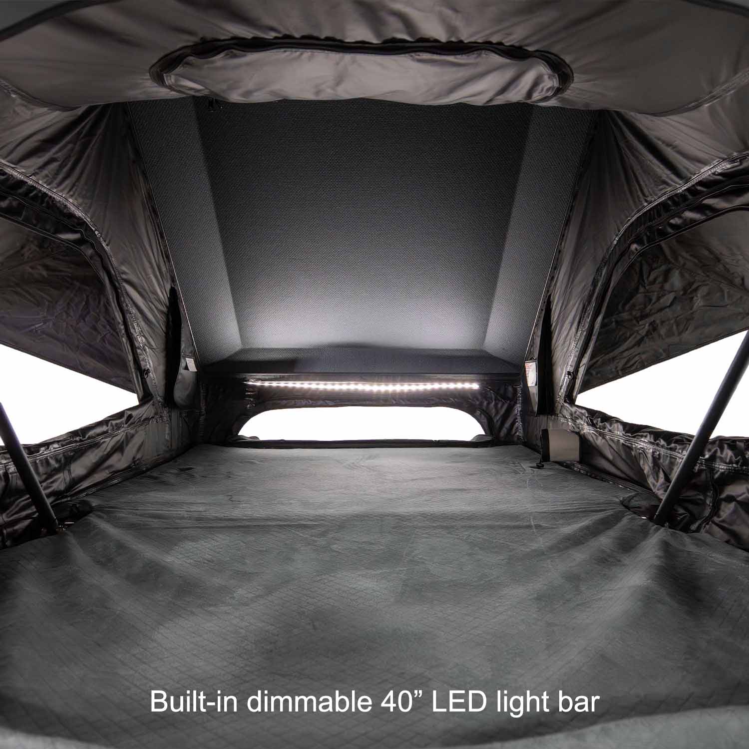23Zero Armadillo AX2 Hard Shell Side Open Rooftop Tent Built-In Dimmable 40 Inch LED Light Bar