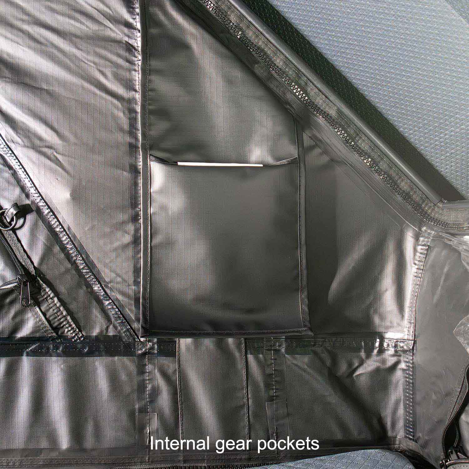 23Zero Armadillo AX2 Hard Shell Side Open Rooftop Tent Internal Gear Pockets