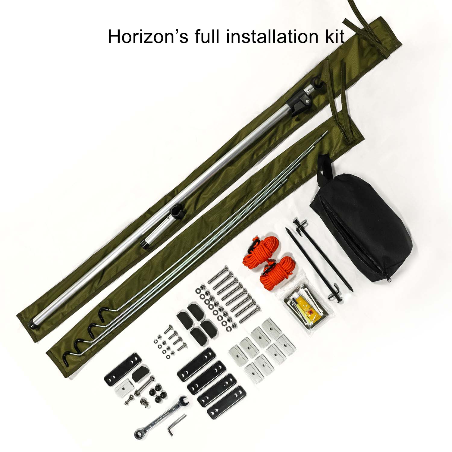 23Zero Armadillo Horizon 2 Hard Shell Roof Top Tent Full Installation Kit Included