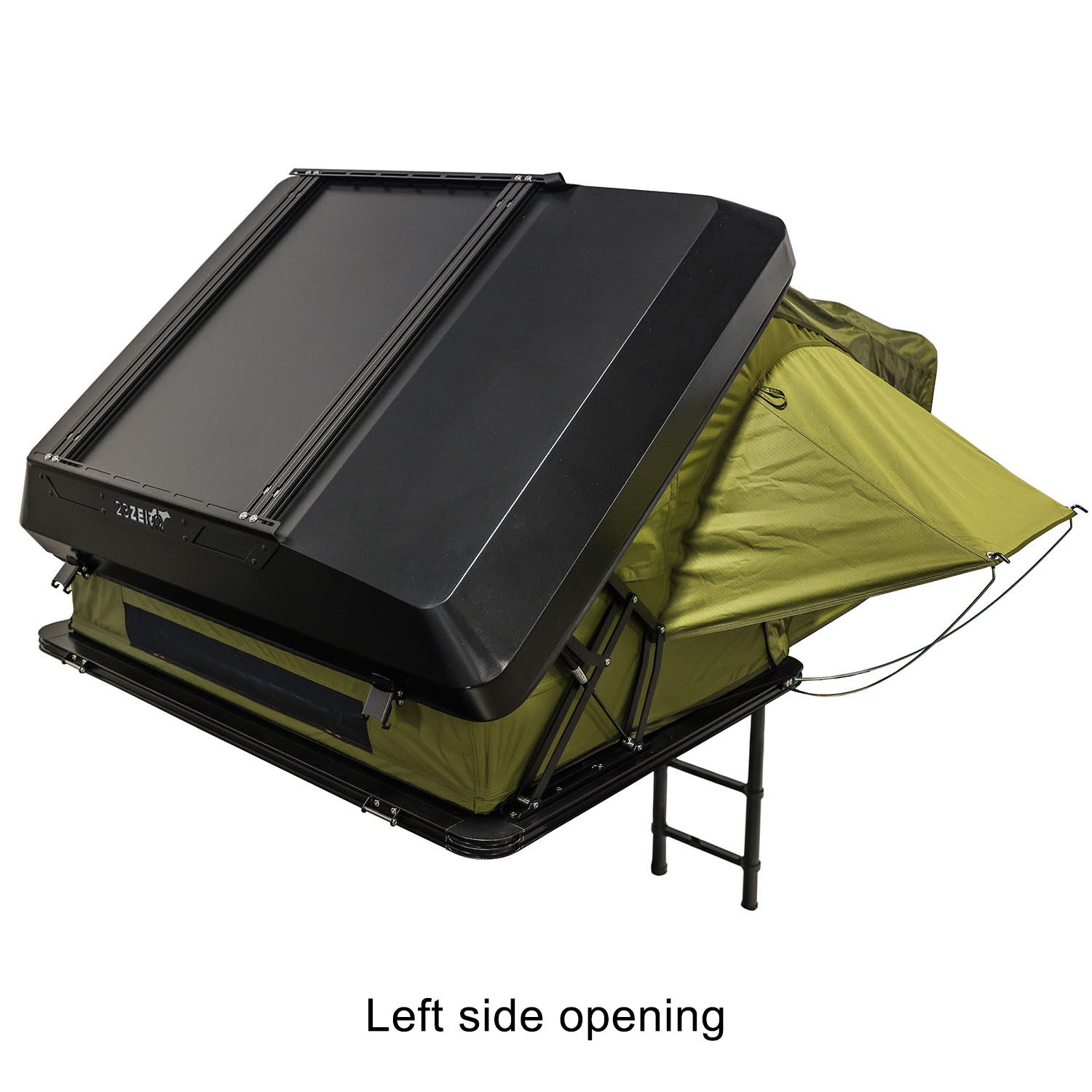 23Zero Armadillo Horizon 2 Hard Shell Roof Top Tent Deployed Rear Angled View