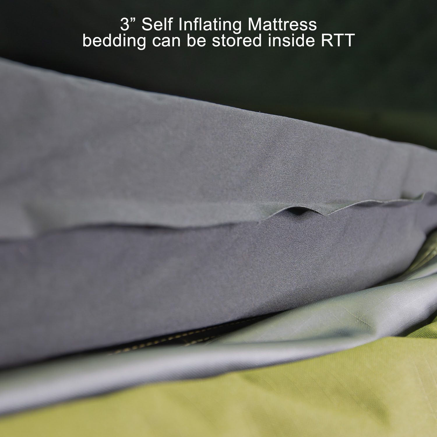 23Zero Kabari Pro Hard Shell Clam Shell Rooftop Tent 3 Inch Self Inflating Mattress