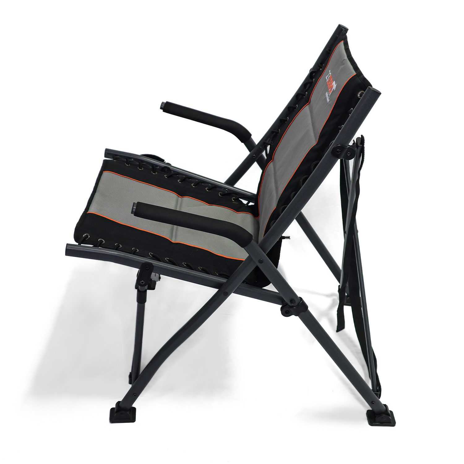 23Zero Springbak Camp Chair Gray Side View