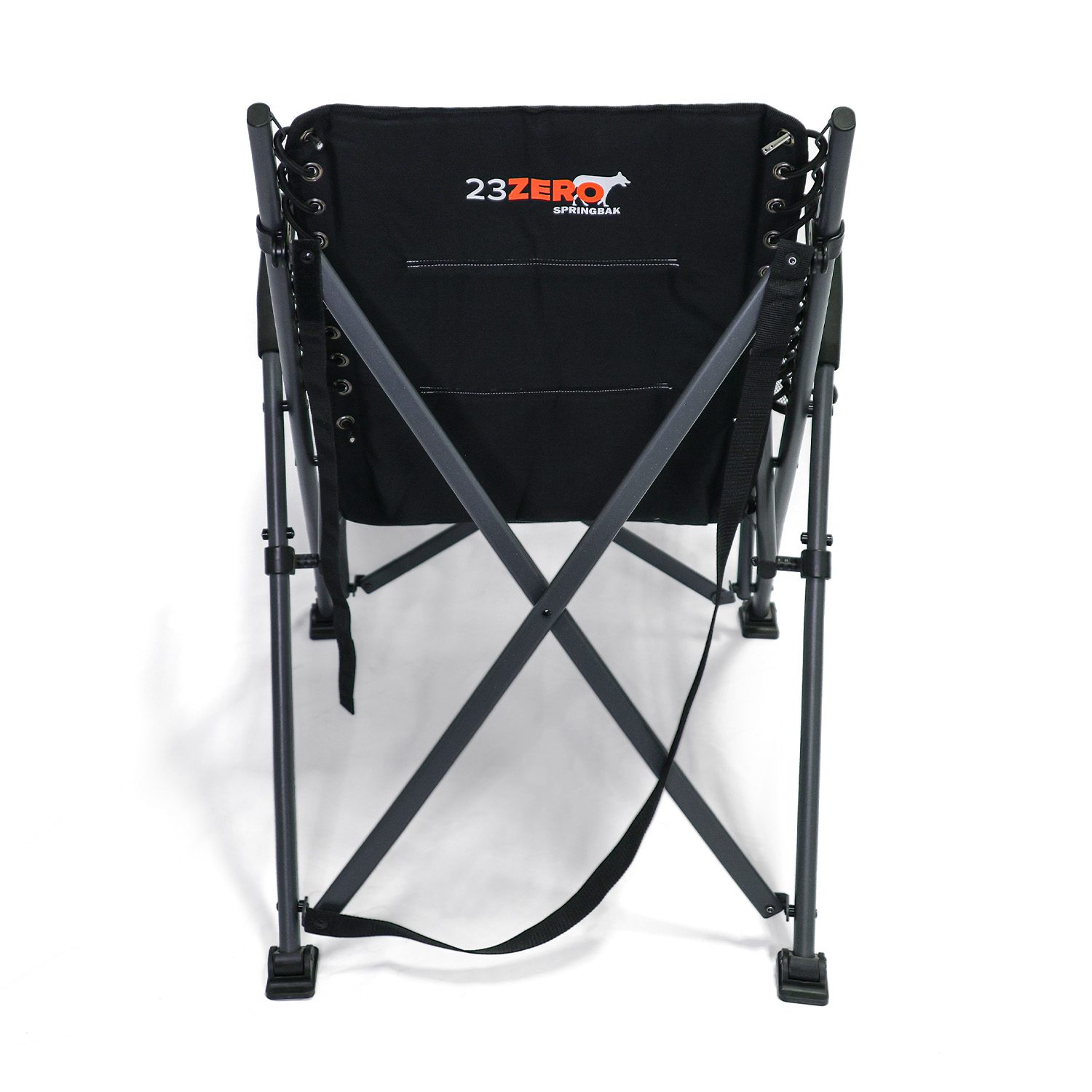 23Zero Springbak Camp Chair Gray Back View