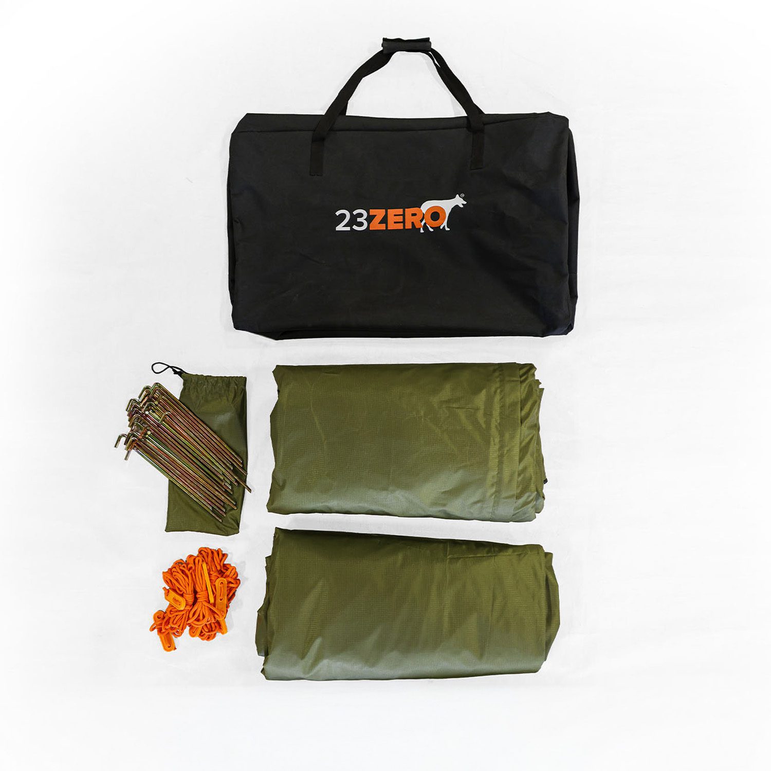 23Zero Peregrine PRO 5 Arm 270 Degree Awning Wall Kit - Carry Bag Contents