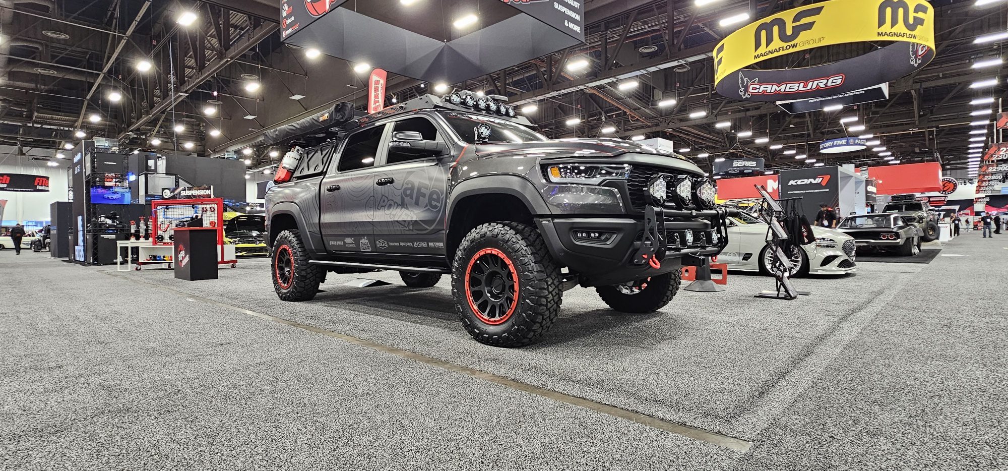 23Zero at SEMA 2025 Featured at AFE Power's Booth - Ram RHO Overland Build Front Side View 2