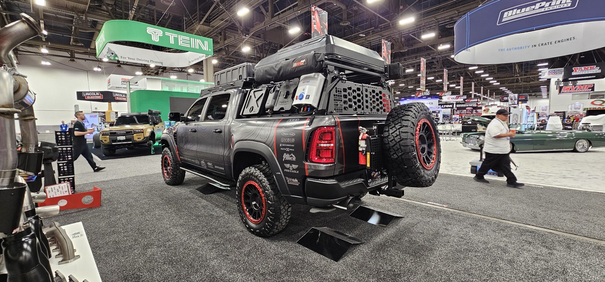 23Zero at SEMA 2025 Featured at AFE Power's Booth - Ram RHO Overland Build Rear Side View