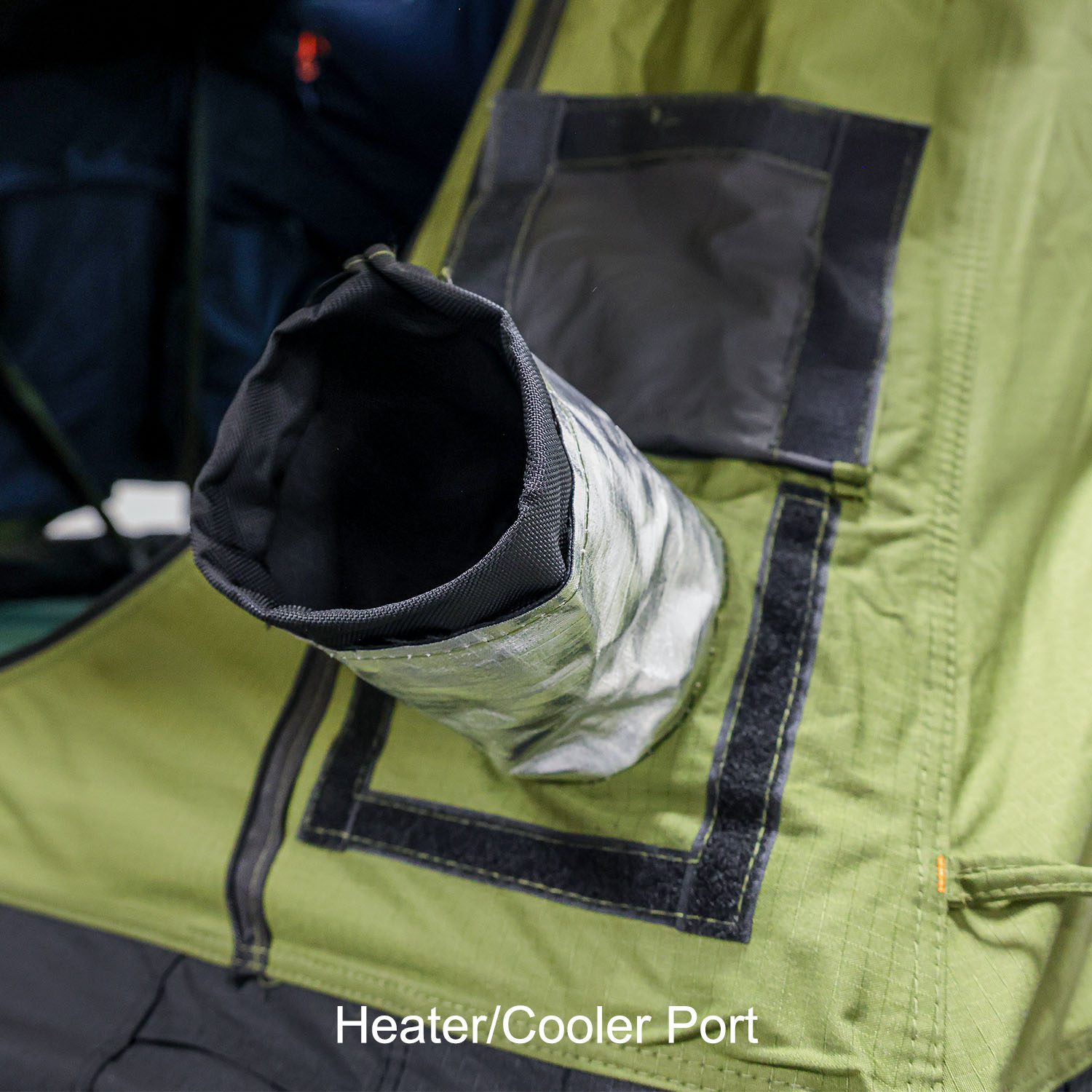 23Zero Walkabout 2.0 soft shell rooftop tent heater cooler port, available in 56, 62, and 72 sizes