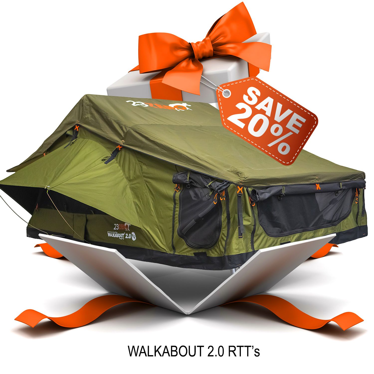 23Zero 23 Day's of Christmas 20% Off Walkabout Tents - Walkabout 2.0 RTT's