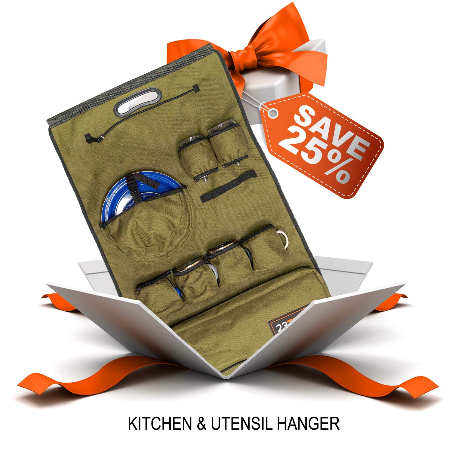 23Zero 23 Day's of Christmas 25% Off Organizers - Kitchen and Utensil Hanger