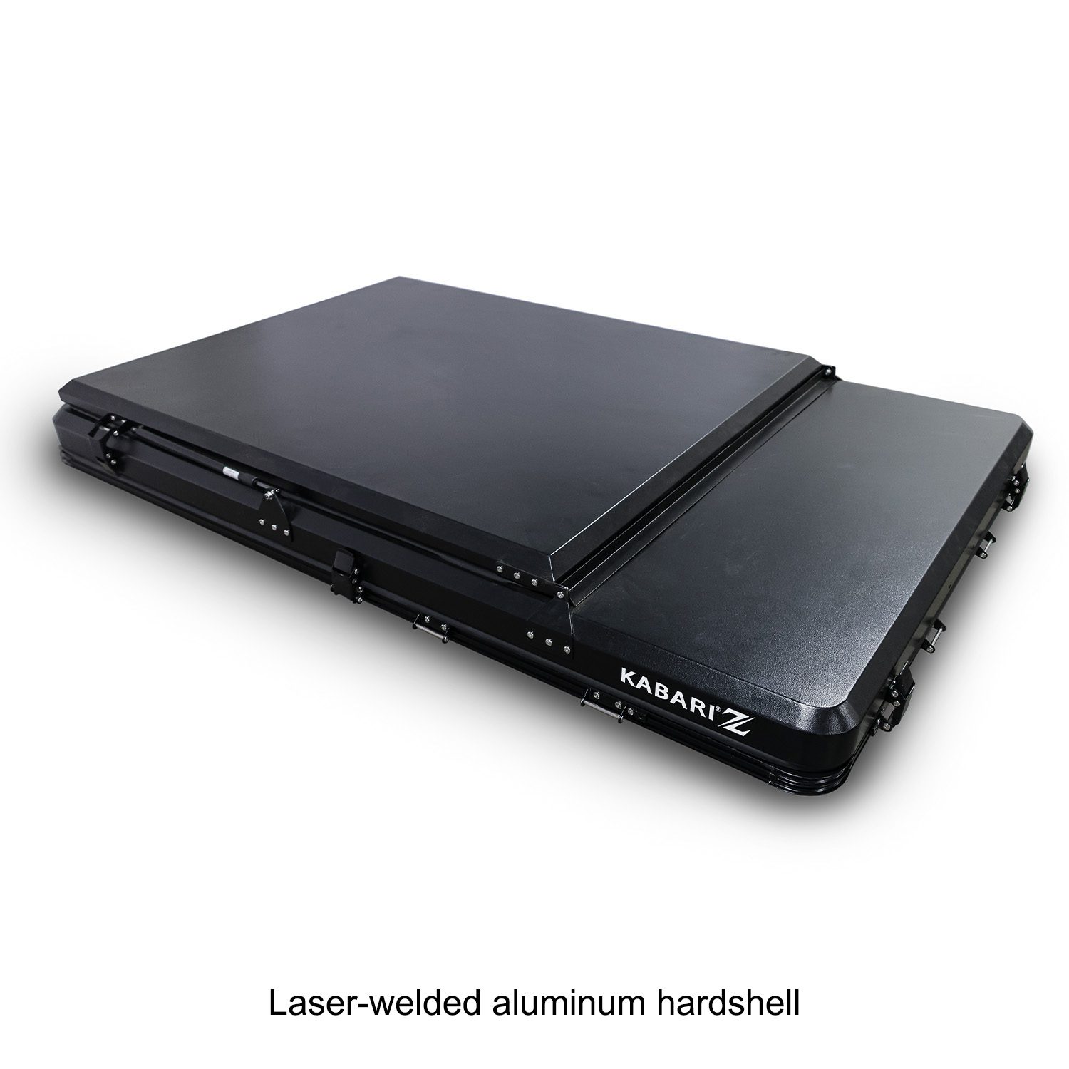 Kabari Z Aluminum Z-Lift Hard Shell Roof Tent Closed Showing Laser Welded Aluminum Hardshell
