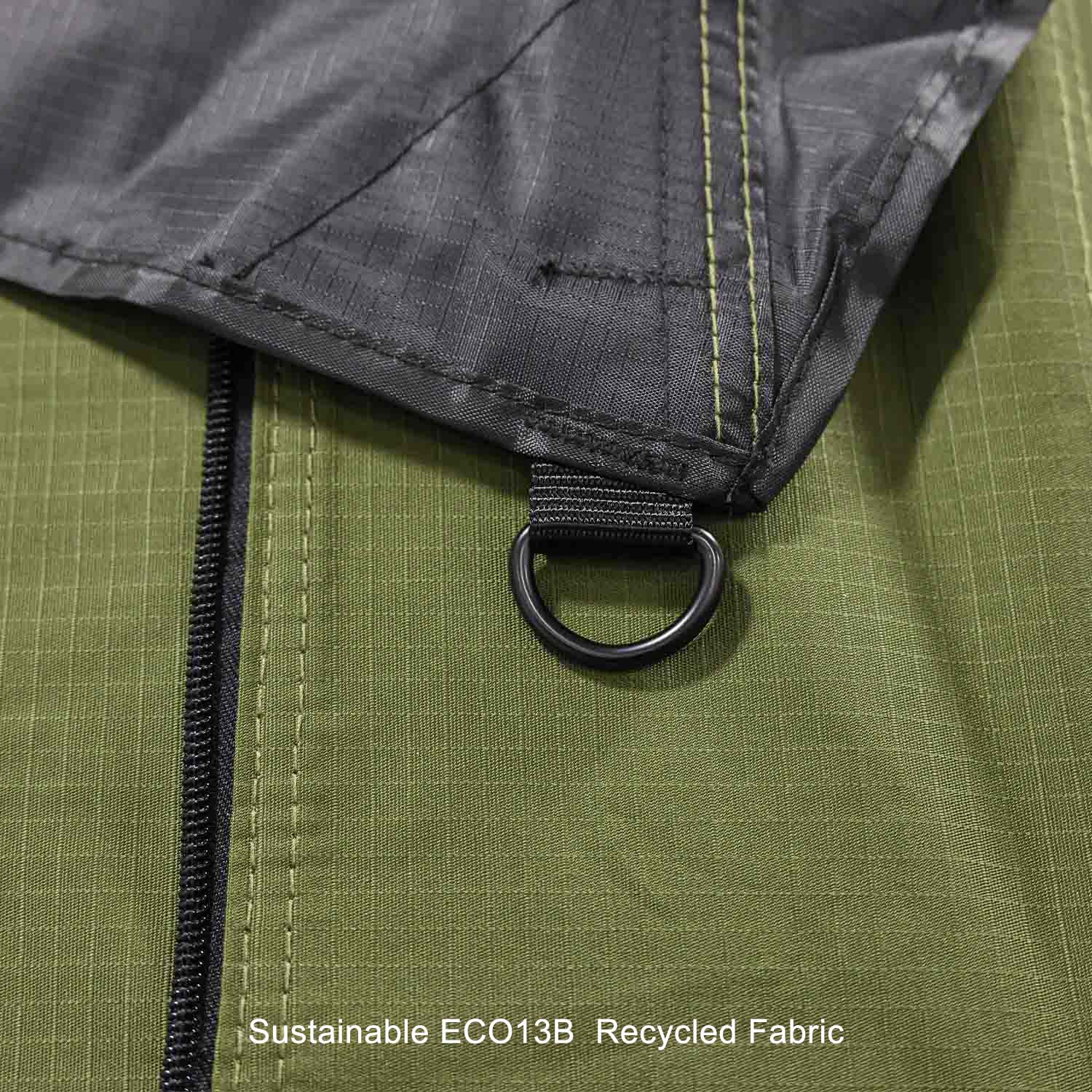Kabari Z Aluminum Z-Lift Hard Shell Roof Tent Exterior View ECO13B Recycled Fabric Detail