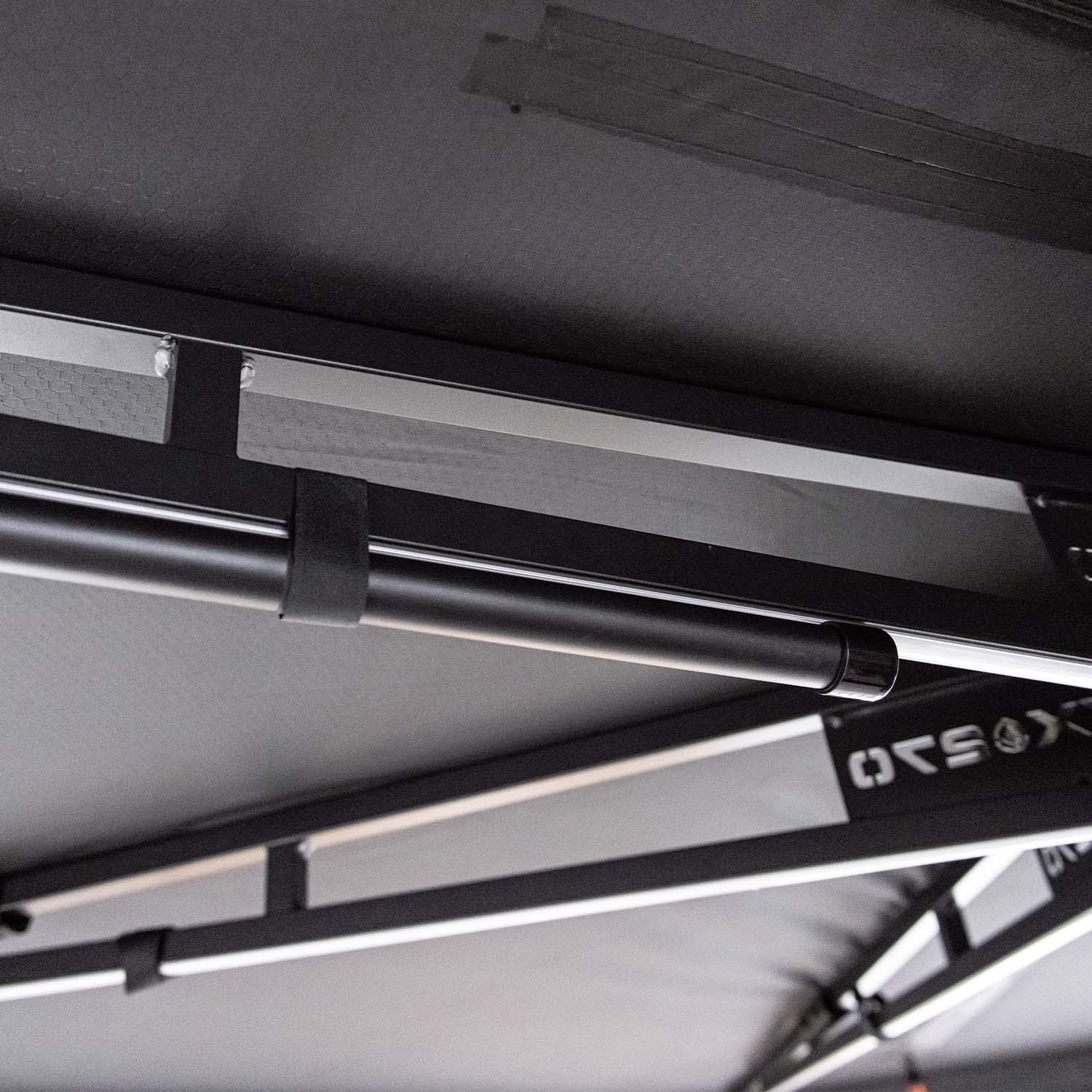 23Zero Onyx 270 Degree 6 Arm Vehicle Awning Deployed Support Pole Velcro Fastener