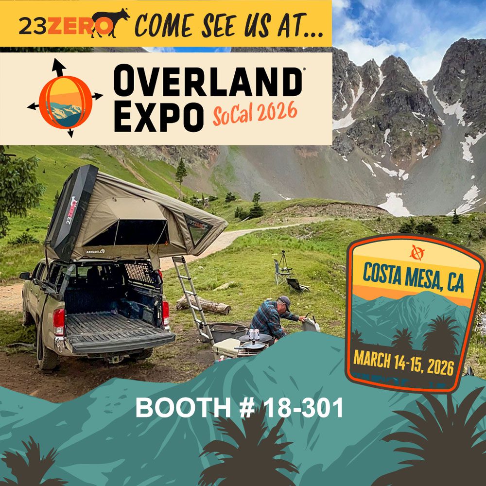 Come See 23Zero at Overland Expo SoCal 2026 Booth #18-301