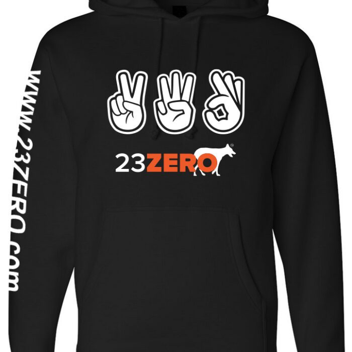 23Zero Finger Hoodie Large Black