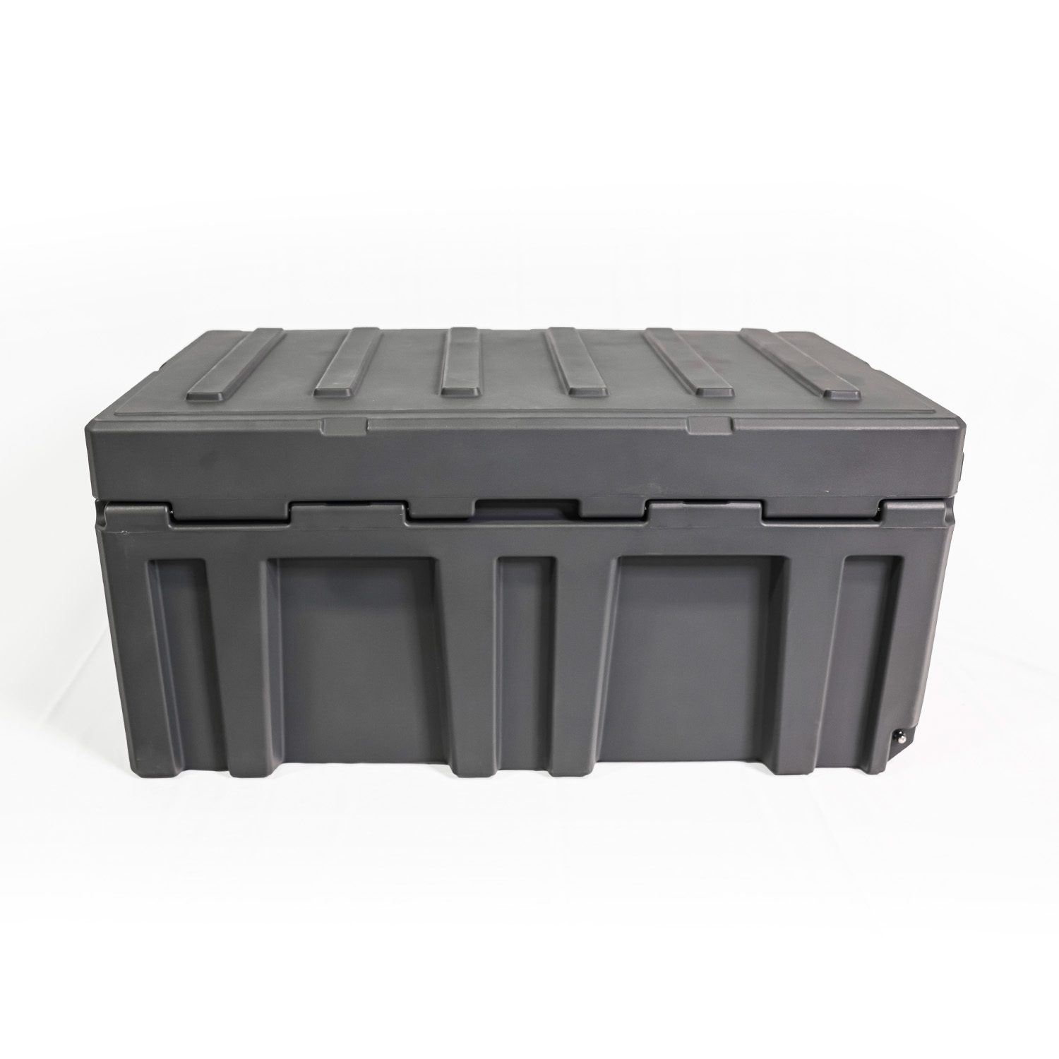 23Zero 220L Overland Gear Box Hero Image Box Closed Showing Gas Assisted Struts Back Angle View