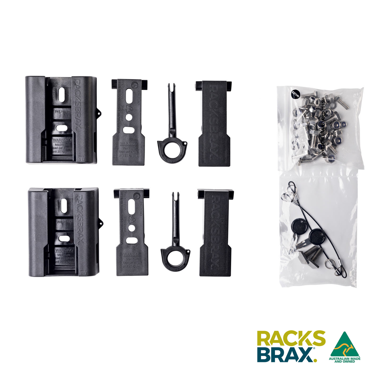 RacksBrax HD Awning Quick Release Hitch Standard Double Pack